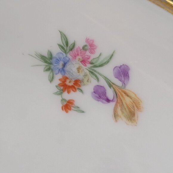 Vtg Hutschenreuther Selb Pasco MayFair 7619 Pedestal Serving Bowl / Fruit Bowl - Picture 9 of 10